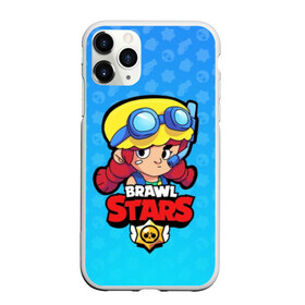 Чехол для iPhone 11 Pro Max матовый с принтом Jessie - BRAWL STARS в Кировске, Силикон |  | brawl | bull | colt | crow | el primo | game | games | jessie | leon | moba | online | penny | poco | shelly | spike | star | stars | wanted | брав | бравл | браво | звезда | звезды | игра | игры | лого | моба | онлайн | старс