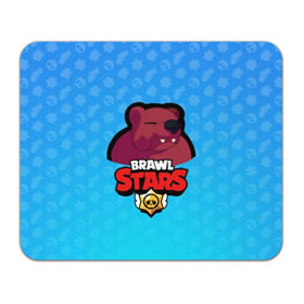 Коврик для мышки прямоугольный с принтом Bear - BRAWL STARS в Кировске, натуральный каучук | размер 230 х 185 мм; запечатка лицевой стороны | Тематика изображения на принте: bear | brawl | bull | colt | crow | el primo | game | games | leon | moba | online | penny | poco | shelly | spike | star | stars | wanted | брав | бравл | браво | звезда | звезды | игра | игры | моба | онлайн | старс