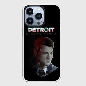 Чехол для iPhone 13 Pro с принтом Detroit: Become Human. в Кировске,  |  | become human | connor | dbh | dbhpk19 | detroit | detroit city | glitch | абстракция | геометрия | детройт | игра | коннор | надпись | стать человеком | текстура | треугольник | треугольники