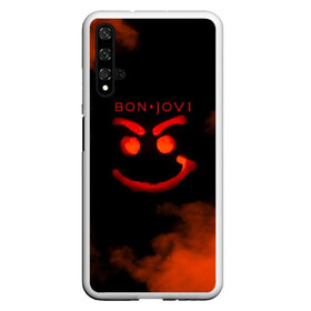 Чехол для Honor 20 с принтом Bon Jovi в Кировске, Силикон | Область печати: задняя сторона чехла, без боковых панелей | bon jovi | альбом | арена | бон | бон джови | глэм | группа | джови | джон | метал | музыка | надпись | песни | поп | попрок | рок | рокер | смайл | солист | софт | стена | хард | хеви | хевиметал