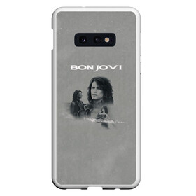 Чехол для Samsung S10E с принтом Bon Jovi в Кировске, Силикон | Область печати: задняя сторона чехла, без боковых панелей | bon jovi | альбом | арена | бон | бон джови | глэм | группа | джови | джон | метал | музыка | надпись | песни | поп | попрок | рок | рокер | смайл | солист | софт | стена | хард | хеви | хевиметал