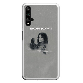 Чехол для Honor 20 с принтом Bon Jovi в Кировске, Силикон | Область печати: задняя сторона чехла, без боковых панелей | bon jovi | альбом | арена | бон | бон джови | глэм | группа | джови | джон | метал | музыка | надпись | песни | поп | попрок | рок | рокер | смайл | солист | софт | стена | хард | хеви | хевиметал