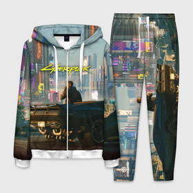 Мужской костюм 3D с принтом CYBERPUNK 2077 в Кировске, 100% полиэстер | Манжеты и пояс оформлены тканевой резинкой, двухслойный капюшон со шнурком для регулировки, карманы спереди | 2019 | cd project red | cyberpunk 2077 | future | hack | night city | samurai | sci fi | андроиды | безумие | будущее | киберпанк 2077 | логотип | роботы | самураи | фантастика | цифры