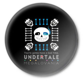 Значок с принтом Undertale в Кировске,  металл | круглая форма, металлическая застежка в виде булавки | Тематика изображения на принте: alphys | animation | asriel | comic dub | comic dubs | deltarune | gaming | toriel | undertale | андертеил | история | подземная | фриск | чай тв | чара