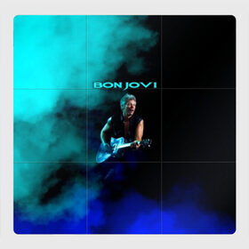 Магнитный плакат 3Х3 с принтом Bon Jovi в Кировске, Полимерный материал с магнитным слоем | 9 деталей размером 9*9 см | bon jovi | john | альбом | арена | бон | бон джови | глэм | группа | джови | джон | метал | музыка | надпись | песни | поп | попрок | рок | рокер | смайл | солист | софт | стена | хард | хеви | хевиметал