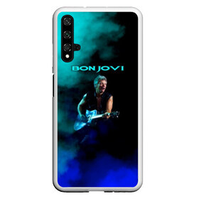 Чехол для Honor 20 с принтом Bon Jovi в Кировске, Силикон | Область печати: задняя сторона чехла, без боковых панелей | bon jovi | john | альбом | арена | бон | бон джови | глэм | группа | джови | джон | метал | музыка | надпись | песни | поп | попрок | рок | рокер | смайл | солист | софт | стена | хард | хеви | хевиметал