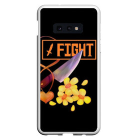 Чехол для Samsung S10E с принтом FIGHT в Кировске, Силикон | Область печати: задняя сторона чехла, без боковых панелей | alphys | animation | asriel | comic dub | comic dubs | deltarune | gaming | toriel | undertale | андертеил | история | подземная | фриск | чай тв | чара