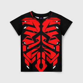 Детская футболка 3D с принтом БРОНЯ SAMURAI в Кировске, 100% гипоаллергенный полиэфир | прямой крой, круглый вырез горловины, длина до линии бедер, чуть спущенное плечо, ткань немного тянется | Тематика изображения на принте: 2019 | cd project red | cyberpunk 2077 | future | hack | night city | samurai | sci fi | андроиды | безумие | будущее | киберпанк 2077 | логотип | роботы | самураи | фантастика | цифры