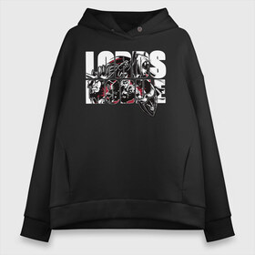 Женское худи Oversize хлопок с принтом Герои Lords Mobile в Кировске, френч-терри — 70% хлопок, 30% полиэстер. Мягкий теплый начес внутри —100% хлопок | боковые карманы, эластичные манжеты и нижняя кромка, капюшон на магнитной кнопке | igg | iggmerch | iggru | lordsmobile