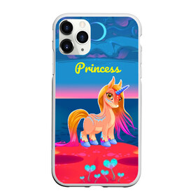 Чехол для iPhone 11 Pro Max матовый с принтом Милый единорог в Кировске, Силикон |  | pony | грива | девочка | единорог | конь | копыта | красивая | лошадка | лошадь | милая | пони | природа закат | радуга