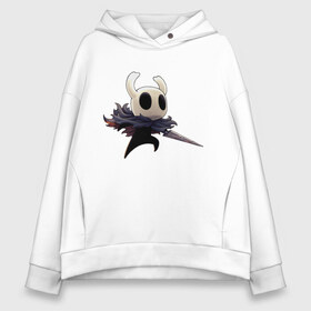 Женское худи Oversize хлопок с принтом Hollow Knight в Кировске, френч-терри — 70% хлопок, 30% полиэстер. Мягкий теплый начес внутри —100% хлопок | боковые карманы, эластичные манжеты и нижняя кромка, капюшон на магнитной кнопке | hollow knight | детская | для детей | игра | компьютерная игра | королевство | рыцарь | темный рыцарь | холлов кнайт | экшен