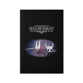 Обложка для паспорта матовая кожа с принтом Hollow Knight. в Кировске, натуральная матовая кожа | размер 19,3 х 13,7 см; прозрачные пластиковые крепления | 3d | hollow knight | игра | полый рыцарь | холлоу найт