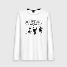 Мужской лонгслив хлопок с принтом HOLLOW KNIGHT в Кировске, 100% хлопок |  | game | gamer | hollow knight | logo | team cherry | игры | логотип | первонаж | рыцарь