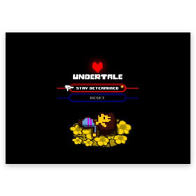 Поздравительная открытка с принтом Undertale. в Кировске, 100% бумага | плотность бумаги 280 г/м2, матовая, на обратной стороне линовка и место для марки
 | 3d | pixel | undertale | абстракция | андертейл | геометрия | игра | надпись | пиксель | пикселя | подземная история | сердце | текстура