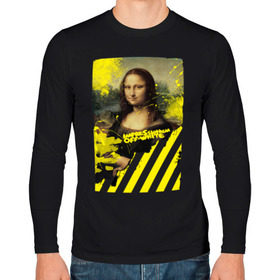 Мужской лонгслив хлопок с принтом mona lisa в Кировске, 100% хлопок |  | impressionism off white | mona lisa | off white | off white купить | off white мужской | off white цена