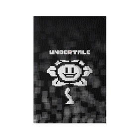 Обложка для паспорта матовая кожа с принтом Undertale. в Кировске, натуральная матовая кожа | размер 19,3 х 13,7 см; прозрачные пластиковые крепления | 3d | pixel | undertale | абстракция | андертейл | геометрия | игра | надпись | пиксель | пикселя | подземная история | текстура | цветок