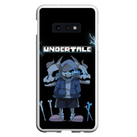 Чехол для Samsung S10E с принтом Undertale в Кировске, Силикон | Область печати: задняя сторона чехла, без боковых панелей | 3d | hp | pixel | sans | undertale | абстракция | андертейл | геометрия | гроза | игра | кости | молния | надпись | пиксель | пикселя | подземная история | текстура