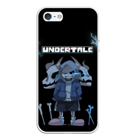 Чехол для iPhone 5/5S матовый с принтом Undertale в Кировске, Силикон | Область печати: задняя сторона чехла, без боковых панелей | 3d | hp | pixel | sans | undertale | абстракция | андертейл | геометрия | гроза | игра | кости | молния | надпись | пиксель | пикселя | подземная история | текстура