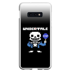 Чехол для Samsung S10E с принтом Undertale STOP в Кировске, Силикон | Область печати: задняя сторона чехла, без боковых панелей | 3d | pixel | sans | stop | undertale | абстракция | алфавит | андертейл | буквы | геометрия | знак | игра | надпись | пиксель | пикселя | подземная история | текстура