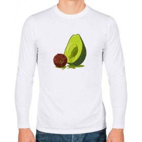 Мужской лонгслив хлопок с принтом Avocado R.I.P. в Кировске, 100% хлопок |  | авокадо | арт | веган | вегетарианец | вкусняшка | еда | жиры | зеленый | зож | косточка | милый | овощи | пп | фрукты | юмор
