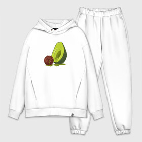 Мужской костюм хлопок OVERSIZE с принтом Avocado R.I.P. в Кировске,  |  | авокадо | арт | веган | вегетарианец | вкусняшка | еда | жиры | зеленый | зож | косточка | милый | овощи | пп | фрукты | юмор