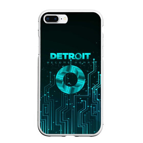 Чехол для iPhone 7Plus/8 Plus матовый с принтом Detroit Вecome Human в Кировске, Силикон | Область печати: задняя сторона чехла, без боковых панелей | Тематика изображения на принте: 3d | cтать человеком | detroit city | detroit: вecome human | игра | интерактивная | квест | кинематограф | приключения | франция