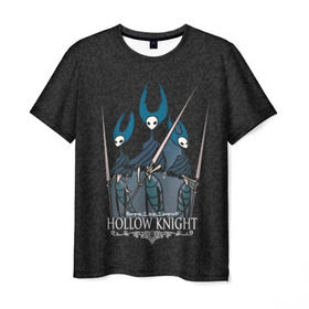 Мужская футболка 3D с принтом Hollow Knight (Богомол). в Кировске, 100% полиэфир | прямой крой, круглый вырез горловины, длина до линии бедер | 3d | cherry magic | hollow knight | mantis | богомол | игра | лорды | полый рыцарь | холлоу найт