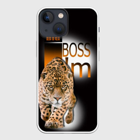 Чехол для iPhone 13 mini с принтом Я Босс Im big boss в Кировске,  |  | big boss | кружка с леопардом
купить | купить футболку boss | купить футболку босс | подарок начальнику | стильная футболка | футболка с леопардом купить | я босс | я начальник