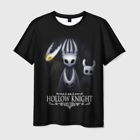 Мужская футболка 3D с принтом Hollow Knight в Кировске, 100% полиэфир | прямой крой, круглый вырез горловины, длина до линии бедер | hollow knight | детская | для детей | игра | компьютерная игра | королевство | рыцарь | темный рыцарь | холлов кнайт | экшен