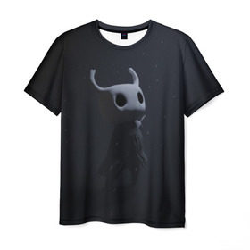 Мужская футболка 3D с принтом Hollow Knight в Кировске, 100% полиэфир | прямой крой, круглый вырез горловины, длина до линии бедер | hollow knight | детская | для детей | игра | компьютерная игра | королевство | рыцарь | темный рыцарь | холлов кнайт | экшен