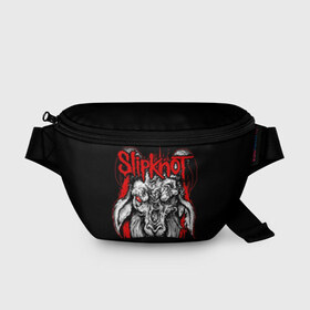 Поясная сумка 3D с принтом Slipknot в Кировске, 100% полиэстер | плотная ткань, ремень с регулируемой длиной, внутри несколько карманов для мелочей, основное отделение и карман с обратной стороны сумки застегиваются на молнию | band | corey taylor | jim root | metal | mick thomson | music | official | альтернативный | глэм | готик | гранж | метал | музыка | пост | рок | слипкнот | хард