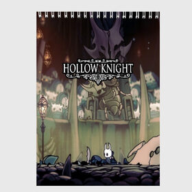 Скетчбук с принтом HOLLOW KNIGHT в Кировске, 100% бумага
 | 48 листов, плотность листов — 100 г/м2, плотность картонной обложки — 250 г/м2. Листы скреплены сверху удобной пружинной спиралью | game | games | hallownest | hollow knight | безымянный рыцарь | бои | враги | заброшенное королевство | игра | исследование | компьютерная игра | насекомые | персонаж | поиск | приключения | секреты