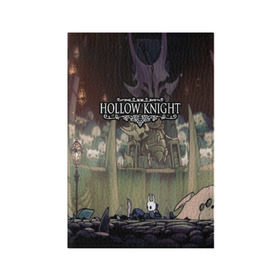 Обложка для паспорта матовая кожа с принтом HOLLOW KNIGHT в Кировске, натуральная матовая кожа | размер 19,3 х 13,7 см; прозрачные пластиковые крепления | game | games | hallownest | hollow knight | безымянный рыцарь | бои | враги | заброшенное королевство | игра | исследование | компьютерная игра | насекомые | персонаж | поиск | приключения | секреты