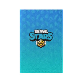 Обложка для паспорта матовая кожа с принтом Brawl Stars. в Кировске, натуральная матовая кожа | размер 19,3 х 13,7 см; прозрачные пластиковые крепления | 3d | blue | brawl stars | moba | pattern | абстракция | бравл старс | геометрия | жанр | игра | лого | логотип | надпись | паттерн | синий | текстура