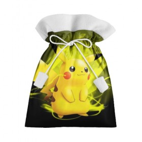 Подарочный 3D мешок с принтом Pikachu Pika Pika в Кировске, 100% полиэстер | Размер: 29*39 см | Тематика изображения на принте: pika | pikachu | аниме | детская | детям | игры | молния | мышка | мышь | пика | пикачу | покемон | покемоны