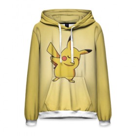 Мужская толстовка 3D с принтом Pikachu Pika Pika в Кировске, 100% полиэстер | двухслойный капюшон со шнурком для регулировки, мягкие манжеты на рукавах и по низу толстовки, спереди карман-кенгуру с мягким внутренним слоем. | pika | pikachu | аниме | детская | детям | игры | молния | мышка | мышь | пика | пикачу | покемон | покемоны