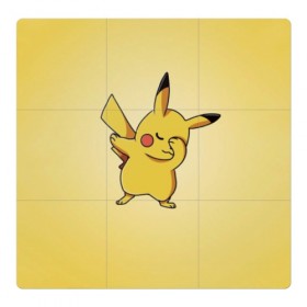 Магнитный плакат 3Х3 с принтом Pikachu Pika Pika в Кировске, Полимерный материал с магнитным слоем | 9 деталей размером 9*9 см | pika | pikachu | аниме | детская | детям | игры | молния | мышка | мышь | пика | пикачу | покемон | покемоны