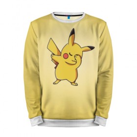 Мужской свитшот 3D с принтом Pikachu Pika Pika в Кировске, 100% полиэстер с мягким внутренним слоем | круглый вырез горловины, мягкая резинка на манжетах и поясе, свободная посадка по фигуре | pika | pikachu | аниме | детская | детям | игры | молния | мышка | мышь | пика | пикачу | покемон | покемоны