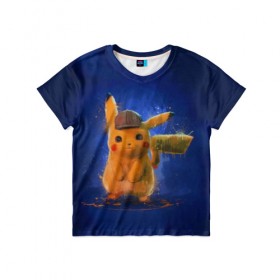 Детская футболка 3D с принтом Pikachu Pika Pika в Кировске, 100% гипоаллергенный полиэфир | прямой крой, круглый вырез горловины, длина до линии бедер, чуть спущенное плечо, ткань немного тянется | Тематика изображения на принте: pika | pikachu | аниме | детская | детям | игры | молния | мышка | мышь | пика | пикачу | покемон | покемоны