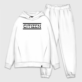 Мужской костюм хлопок OVERSIZE с принтом Citizen Erased   Muse в Кировске,  |  | muse | альтернативный | группа | доминик ховард | крис уолстенхолм | мосе | моус | моусе | муза | музе | музык | мусе | мьюз | мэттью беллами | прогрессивный | рок | симфонический | спейс | спейсрок