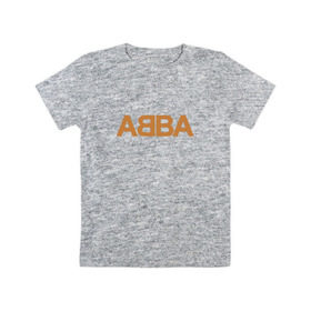 Детская футболка хлопок с принтом ABBA в Кировске, 100% хлопок | круглый вырез горловины, полуприлегающий силуэт, длина до линии бедер | абба | агнета | анни фрид | брур | бьорн | коллектив | музыка | швеция