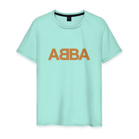 Мужская футболка хлопок с принтом ABBA в Кировске, 100% хлопок | прямой крой, круглый вырез горловины, длина до линии бедер, слегка спущенное плечо. | абба | агнета | анни фрид | брур | бьорн | коллектив | музыка | швеция