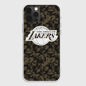 Чехол для iPhone 12 Pro Max с принтом Los Angeles Lakers Camo в Кировске, Силикон |  | Тематика изображения на принте: camo | lakers | los angeles lakers | nba | баскетбол | камуфляж | лос анджелес лейкерс | нба | спорт | хаки