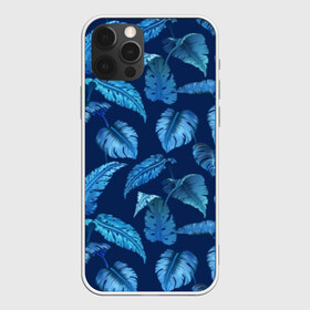 Чехол для iPhone 12 Pro Max с принтом Листья Ночные тропики в Кировске, Силикон |  | абстракция | зелень | листья | ночь | природа | растение | тропики | цветы