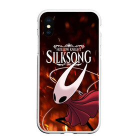 Чехол для iPhone XS Max матовый с принтом Hollow Knight SILKSONG в Кировске, Силикон | Область печати: задняя сторона чехла, без боковых панелей | Тематика изображения на принте: game | games | ghosts | godmaster | hollow | hornet | knight | metroidvania | silksong | zote | гримм | зот | игра | игры | квиррел | найт | песня | полый | призраки | пустой | рыцарь | силксонг | холлоу | хорнет | шелк