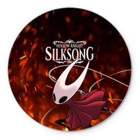 Коврик для мышки круглый с принтом Hollow Knight: SILKSONG в Кировске, резина и полиэстер | круглая форма, изображение наносится на всю лицевую часть | Тематика изображения на принте: game | games | ghosts | godmaster | hollow | hornet | knight | metroidvania | silksong | zote | гримм | зот | игра | игры | квиррел | найт | песня | полый | призраки | пустой | рыцарь | силксонг | холлоу | хорнет | шелк