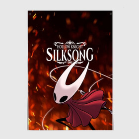 Постер с принтом Hollow Knight: SILKSONG в Кировске, 100% бумага
 | бумага, плотность 150 мг. Матовая, но за счет высокого коэффициента гладкости имеет небольшой блеск и дает на свету блики, но в отличии от глянцевой бумаги не покрыта лаком | game | games | ghosts | godmaster | hollow | hornet | knight | metroidvania | silksong | zote | гримм | зот | игра | игры | квиррел | найт | песня | полый | призраки | пустой | рыцарь | силксонг | холлоу | хорнет | шелк