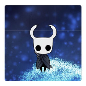 Магнитный плакат 3Х3 с принтом Рыцарь - HOLLOW KNIGHT в Кировске, Полимерный материал с магнитным слоем | 9 деталей размером 9*9 см | game | games | ghosts | godmaster | hollow | hornet | knight | metroidvania | silksong | zote | гримм | зот | игра | игры | квиррел | найт | песня | полый | призраки | пустой | рыцарь | силксонг | холлоу | хорнет | шелк