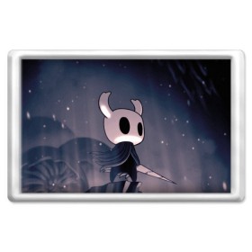 Магнит 45*70 с принтом Рыцарь - HOLLOW KNIGHT в Кировске, Пластик | Размер: 78*52 мм; Размер печати: 70*45 | game | games | ghosts | godmaster | hollow | hornet | knight | metroidvania | silksong | zote | гримм | зот | игра | игры | квиррел | найт | песня | полый | призраки | пустой | рыцарь | силксонг | холлоу | хорнет | шелк