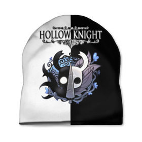 Шапка 3D с принтом Hollow Knight (Black & White) в Кировске, 100% полиэстер | универсальный размер, печать по всей поверхности изделия | game | hollow knight | hollow knight godmaster | hollow knight map | hollow knight ps4 | silksong | белый | зот могучий | игра | карта | королевство | метроидвания | полый король | приключения букашек | халлоунест | холлоу кнайт | черный